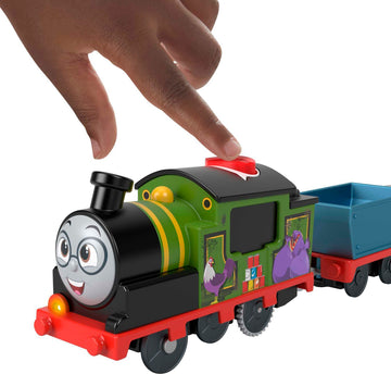 Thomas & Friends Motorized Toy Train Talking Whiff Engine With Sounds Phrases & Cargo Car For Preschool Pretend Play Kids Ages 3+ Years