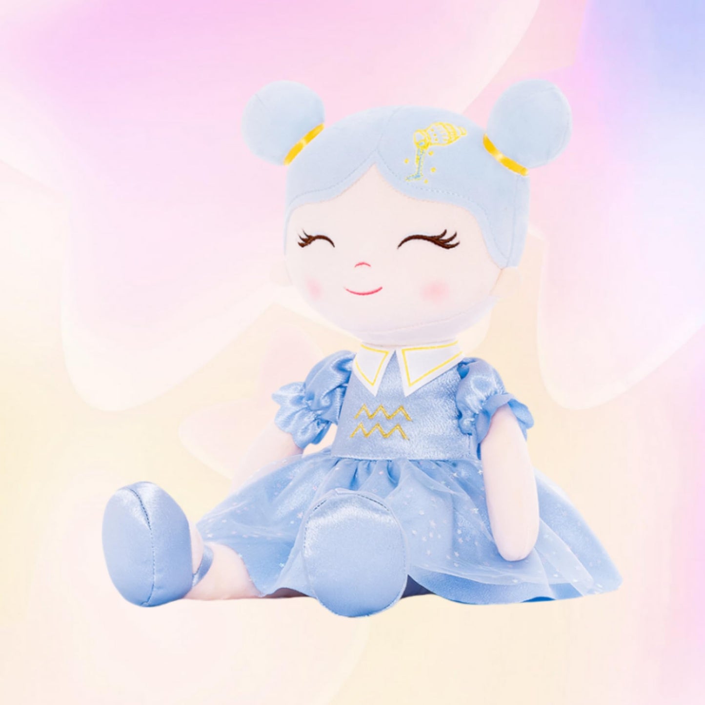 Arteeksdoll Baby Girl Gifts Plush Dolls Constellations Zodiac Doll Birthday Gift 17 Inches Aquari