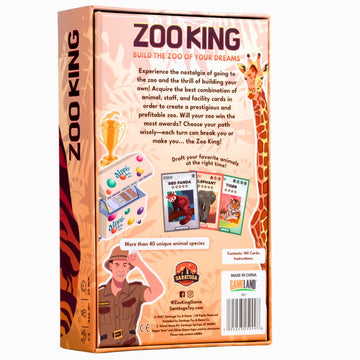 Zoo King - A Strategic Zoo-Building Card Game | Perfect Family Game; Immersive For Kids & Adults | Draft From Diverse Animal & Z