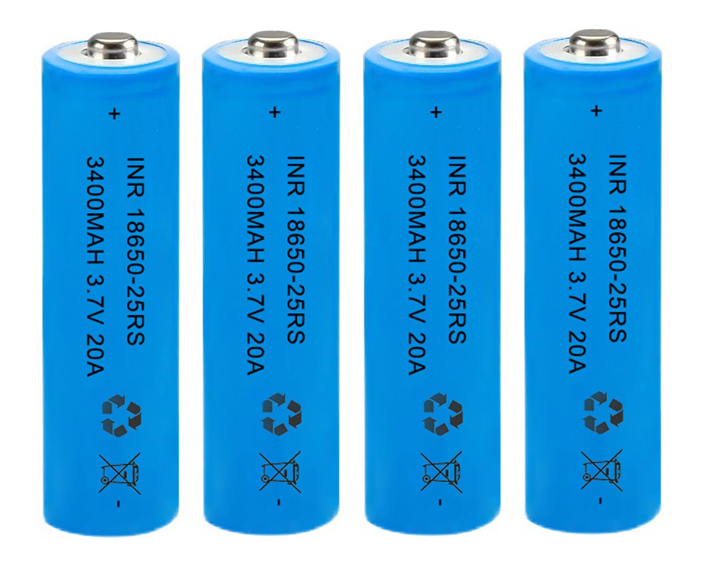 AFSONGOO 18650 Battery 3.7 Volt 18650 Button Top Battery 18650 Rechargeable Batteries 18650 for Flashlights, Headlamps, Doorbell