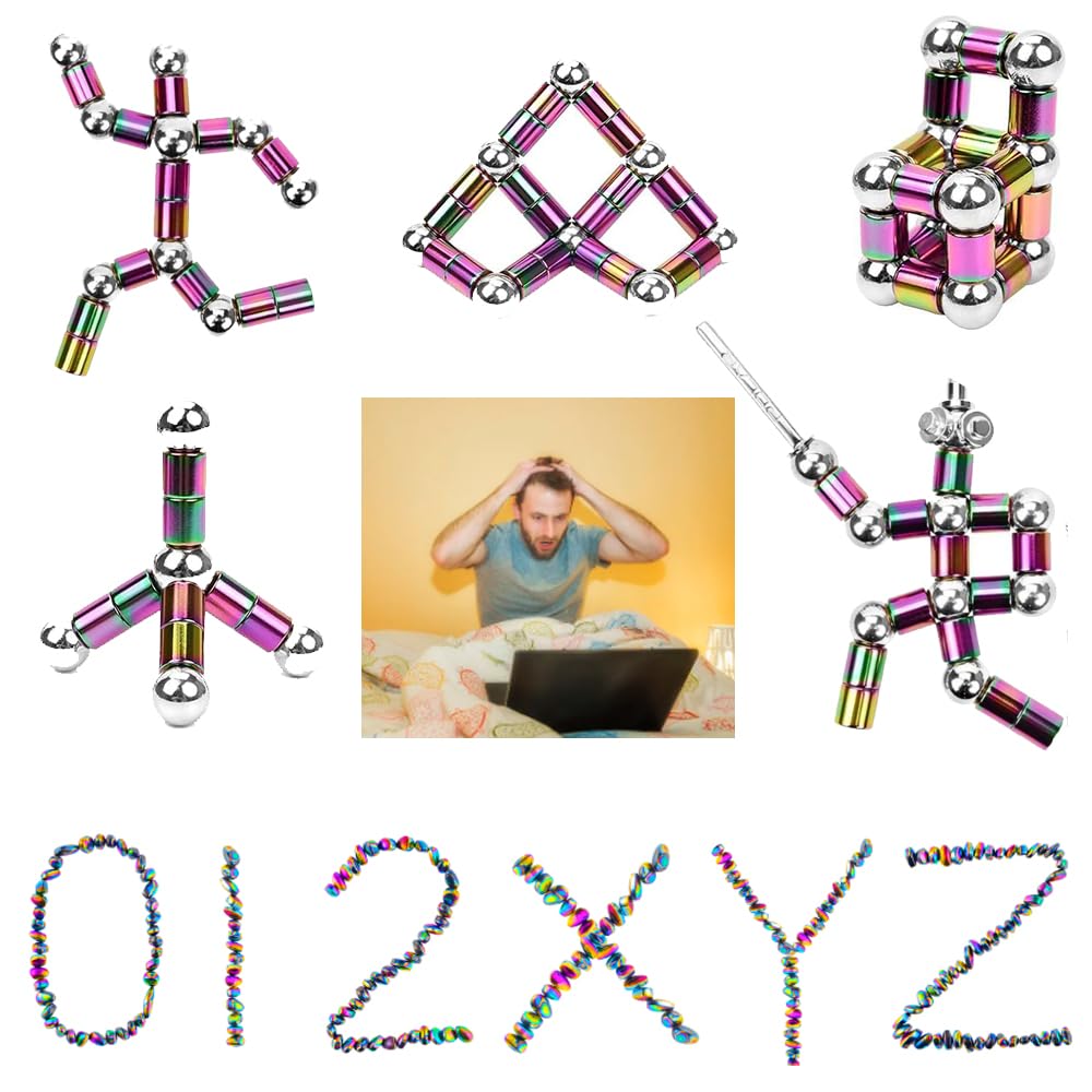 Fidget Toys Adults Set Over 600+Pcs Magnetic Balls And Fidget Pen With Gift Box For Cool Stuff