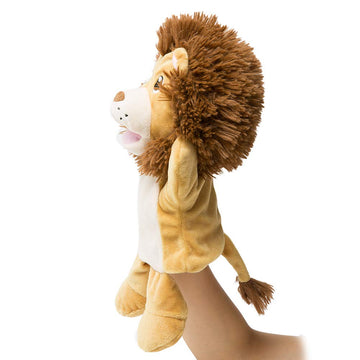 Hollyhome Hand Puppets Lion Plush Animal Zoo Animal Puppets 14 Inches Yellow