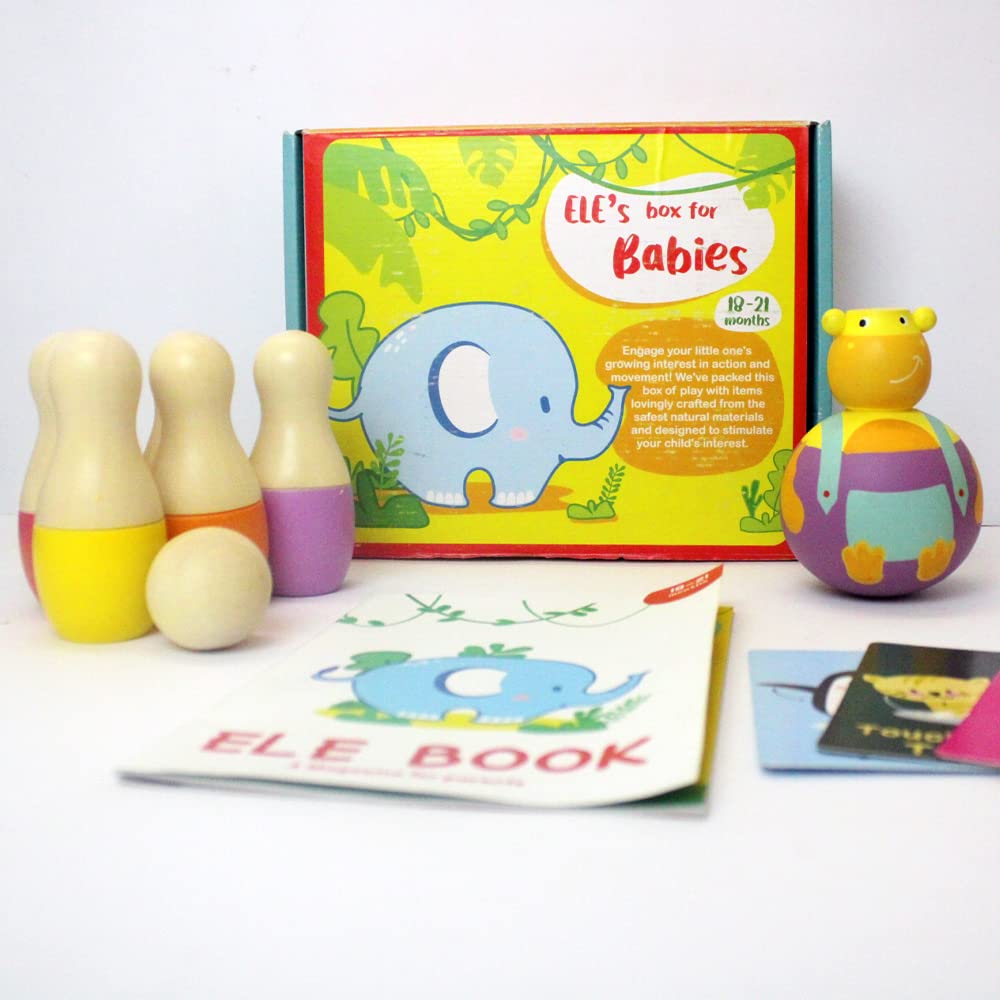 Shumee EleS Box Of Play (1821 Months) Box 7 | Wooden Toys For Toddlers | Montessori Learning Toy Kit | Sensory & Motor Skill D