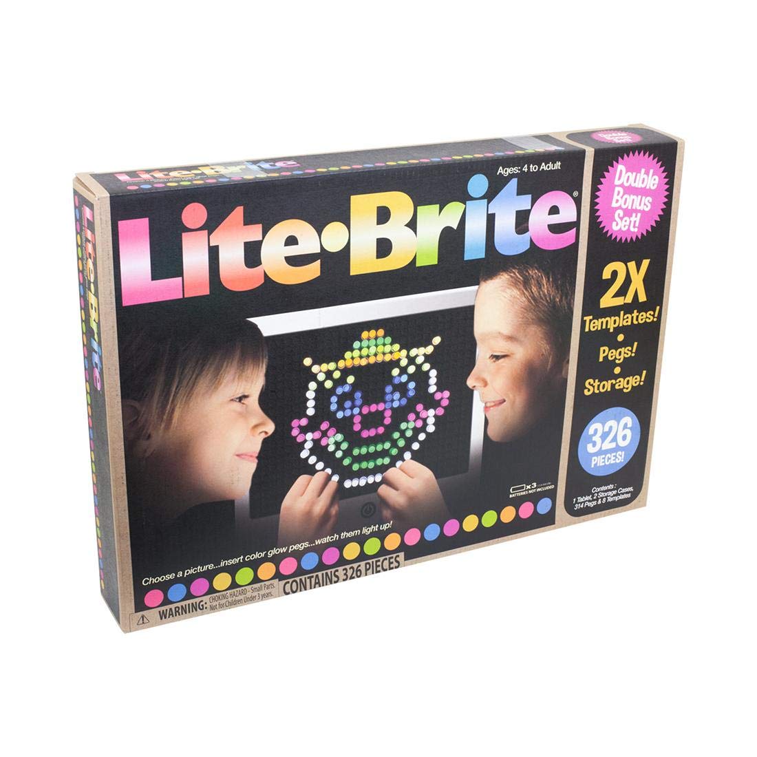 Lite Brite Magic Screen Bonus Set 326 Pieces