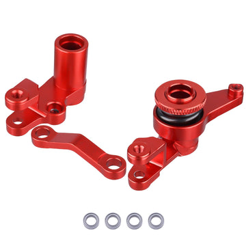 HobbyPark Aluminum Steering Bellcranks and Drag Link Servo Saver Complete with Bearings for Traxxas 1/10 Slash 4x4 Upgrade Parts