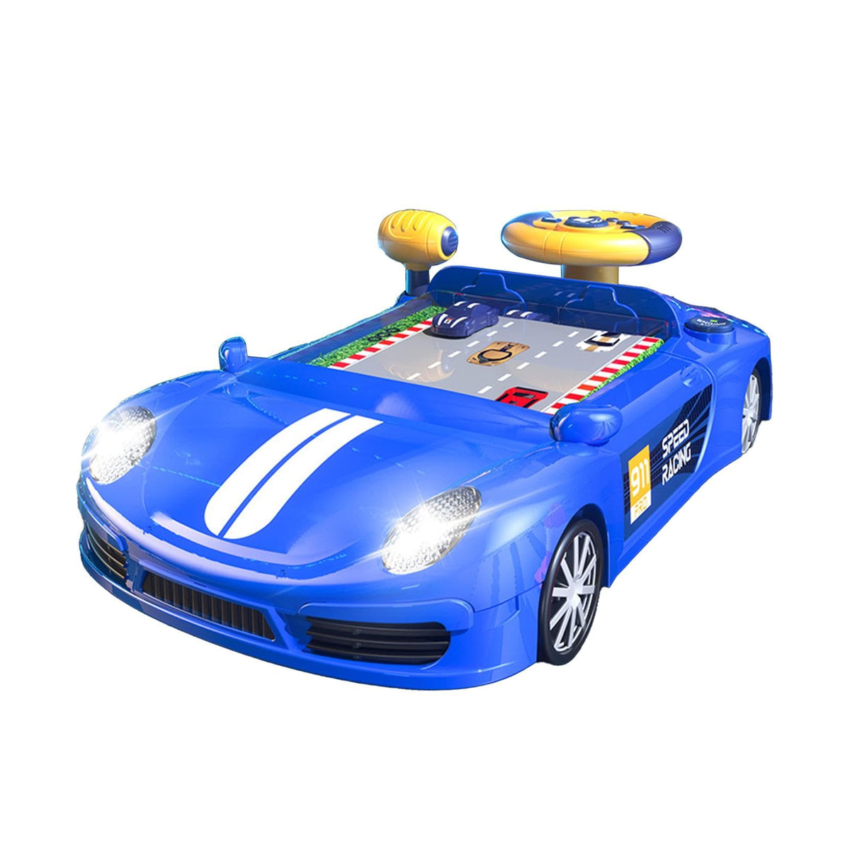 MerishoppElectric Simulation Steering Wheel Toy Simulation Driving For Teens Children Blue|Baby|Toys For Baby|Other Toys For Bab