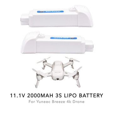 MaximalPower GiFi Power Replacement 11.1V 2000mAh 3S Lipo Battery for Yuneec Breeze 4k Drone (2 Pack)
