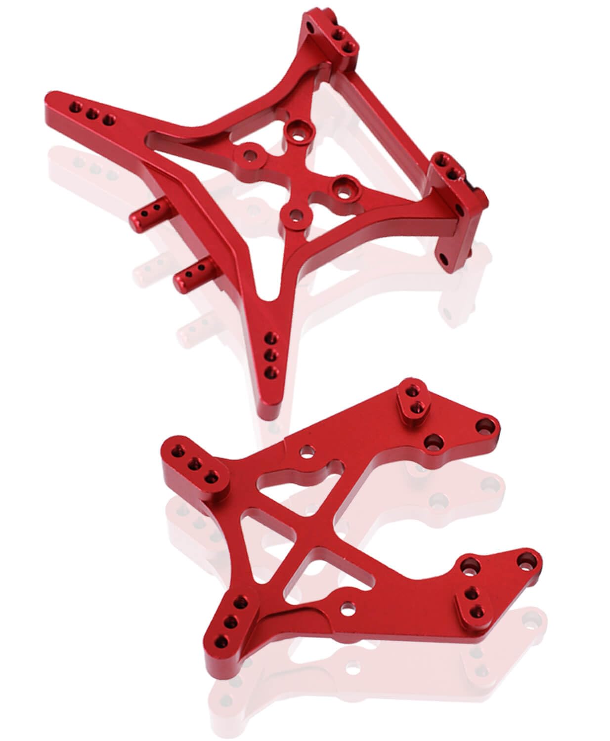 ARRCat Shock Tower Upgrade Part for 1/10 ECX 2WD,4PCSFront Rear Shock Tower Hop Ups,#ECX1020#ECX331001,Red