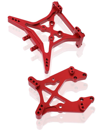 ARRCat Shock Tower Upgrade Part for 1/10 ECX 2WD,4PCSFront Rear Shock Tower Hop Ups,#ECX1020#ECX331001,Red