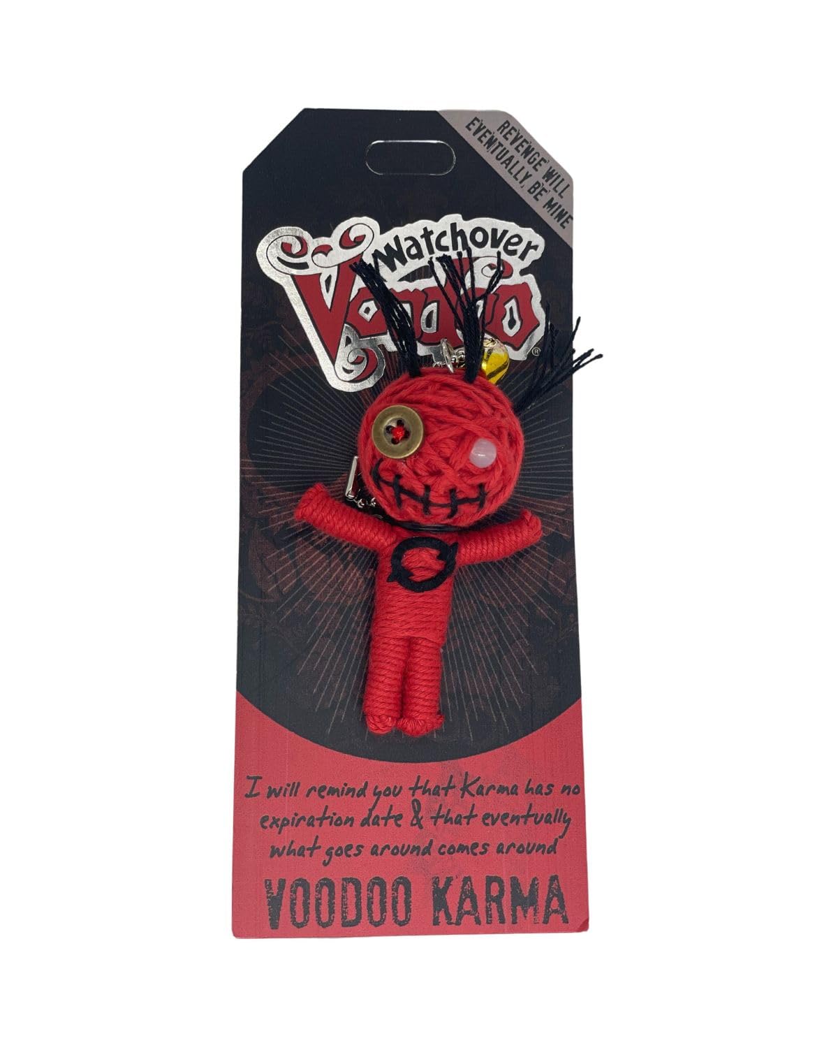 Watchover Voodoo 3-Inch Voodoo Karma Keychain - Handcrafted Gift to Bring Good Luck and Positivity Everywhere You Go