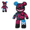 VIIOVOIIV Jinx Graffiti Teddy Bear Micro Building Blocks Set(3688Pieces) Animal Winktoys Blocks Bear Building Blocks Gift for mature-themed