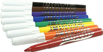 Prang 80680 Washable Markers, Eight Assorted Colors, 8/Set