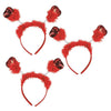PMU Valentines Day Red Sequin Heart Head Boppers Headband Holiday Party Costume Accessories and Photo Props (1/Pkg) Pkg/1