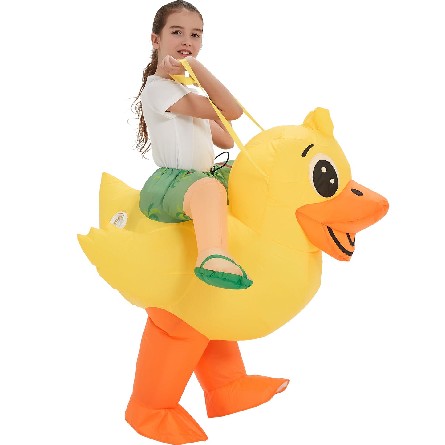 One Casa Blow Up Party Costume,Inflatable Costumes For Kids,Ride On Duck Costume,Halloween Costumes For Girls/Boys (7-10Yrs)