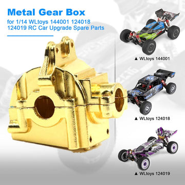 Metal Wave Box Gear Box Shell Cover Differential Housing Gearbox 144001-1254 for Wltoys 144001 1/14 RC Car Upgrades Parts