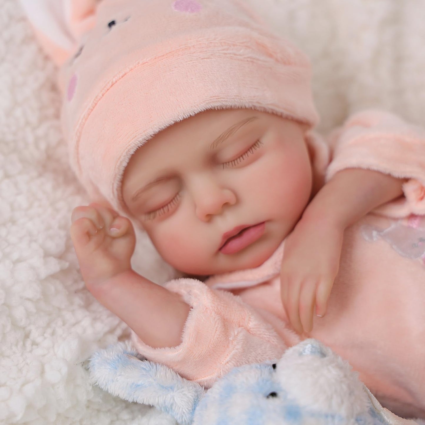Babeside Lifelike Reborn Baby Dolls - 12 Inch Full Vinyl Realistic Baby Doll Sweet Sleeping Real Life Baby Dolls Cute Girl With Toy Accessories Gift Set For Kids Age 3+