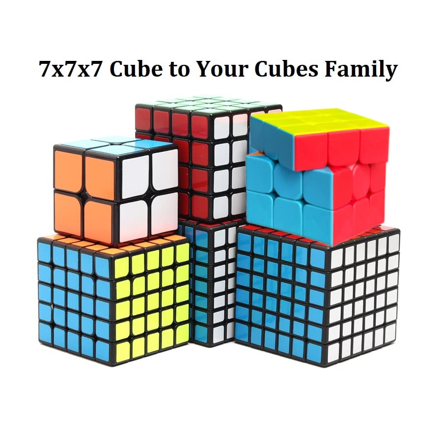 Irrdfo 7X7 Speed Cube, 7X7 Cube Puzzle Black