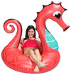 Poolmaster 48-Inch Inflatable Swimming Pool Party Float, Seahorse, Coral