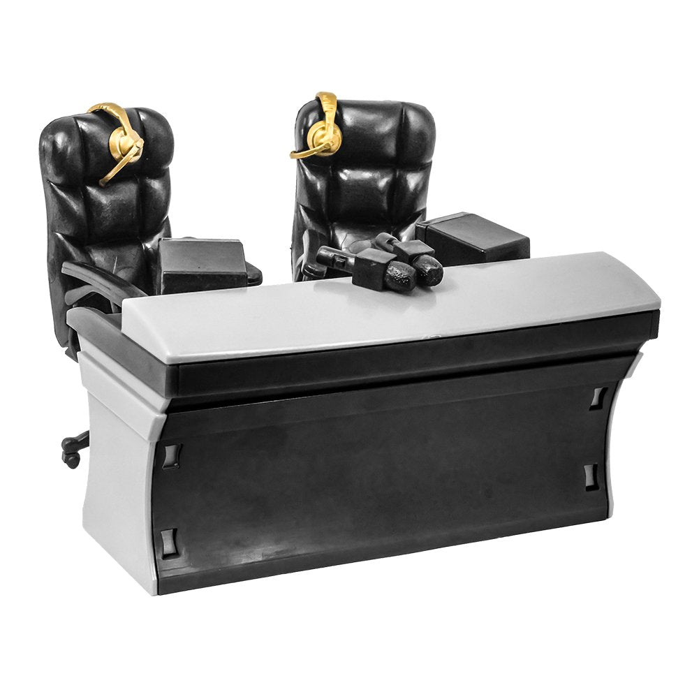 Ultimate Black Commentator Table Playset For Wrestling Action Figures