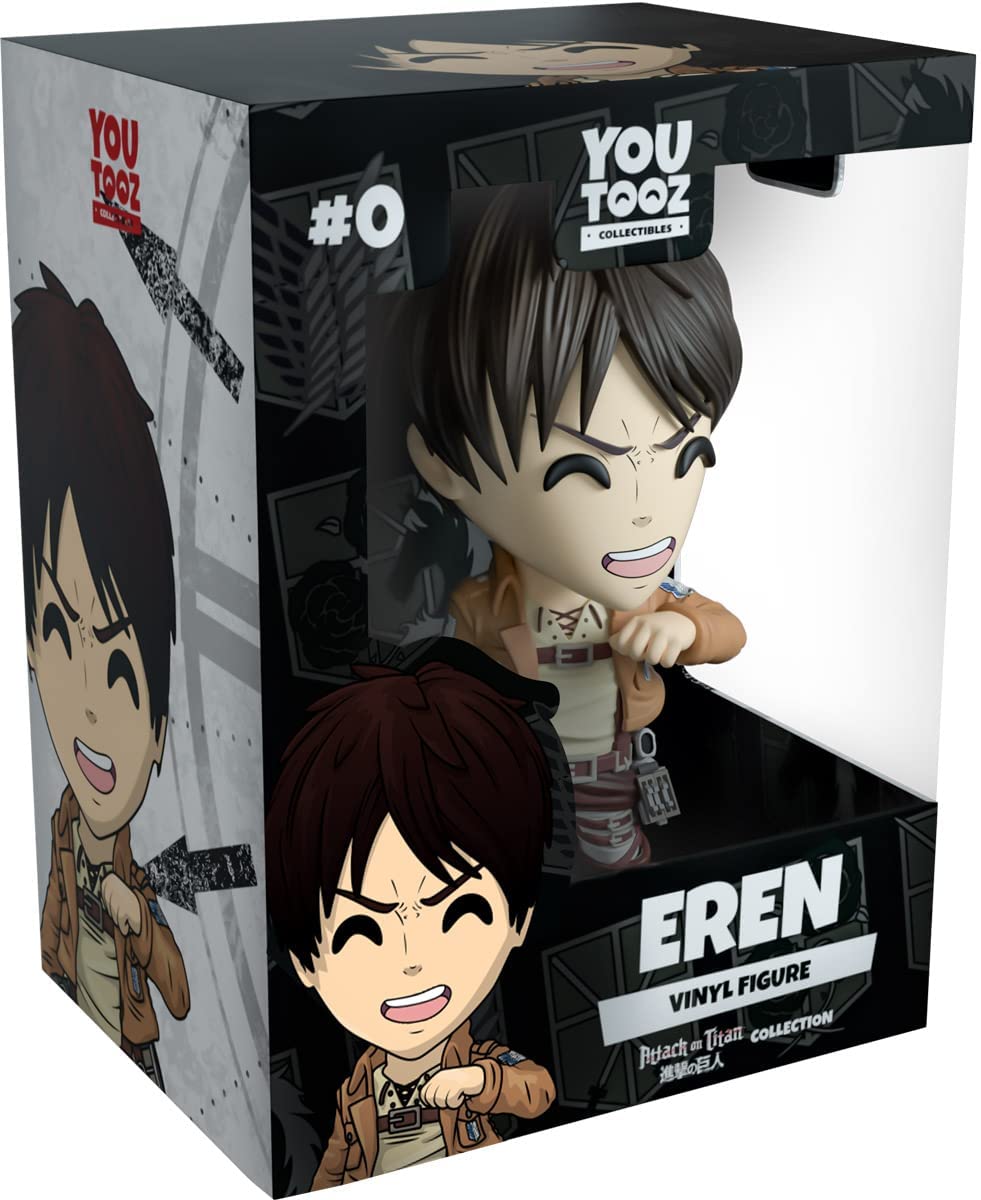 Youtooz Eren Vinyl Figure, 4.5' Anime Figures Eren Yeager From Attack On Titan Anime Series, Detailed Collectible Figure - Youtooz Attack On Titan Collection