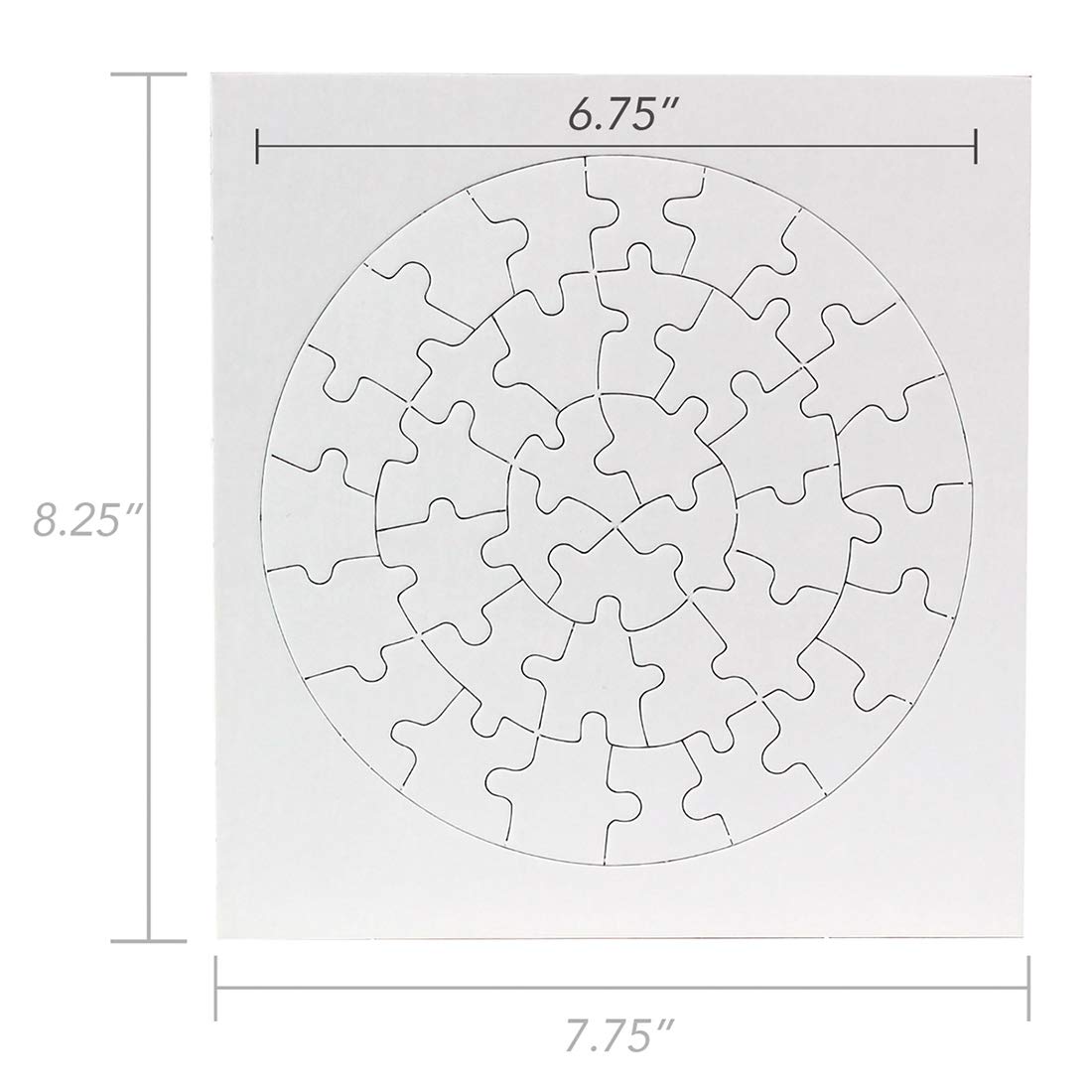Hygloss Products 24 Blank Heart Puzzles – 8.5 X 9.5 Inches With Surrounding Frame – Ideal For Valentine’S Day Crafts – Write, Draw, And Decorate – 34 Pieces Each