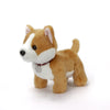 Plushland Realistic Stuffed Dog Stuffed Animals Plush Toys Collar enhanced Pawpal Stuffed Plush Puppy Cats and Dogs Toy for Boys and Girls 8 Inches (Corgi with Collar)