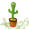 Mottoys Dancing Talking Cactus Toys - 12 Inch Repeats What You Say - Colourful Light Up Plush Toy - Mimicking And Singing Toys F