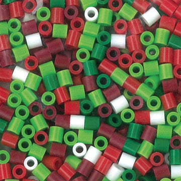 Perler Beads Christmas Mix - 1000 Count Small Bag, Paper Material, Model 80-15134