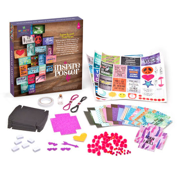 Craft-tastic - Inspire Poster Kit - Design a One-of-a-Kind Freeform Poster - Ages 8+