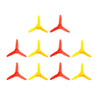 EUDAX Micro DC Motor 2mm shaft propeller with 3 Vanes 80mm Fan Shape for Fan Leaves Ship Model RC Boat DIY Air Science and education toys