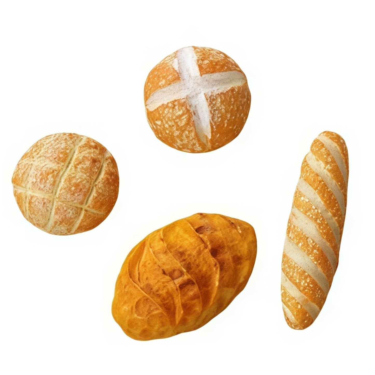 8 Pcs 1/12 Miniature Bread Set, Miniature Bread Dollhouse Decoration Accessories Resin Mix Bakery Bread Mini House Food Decorati