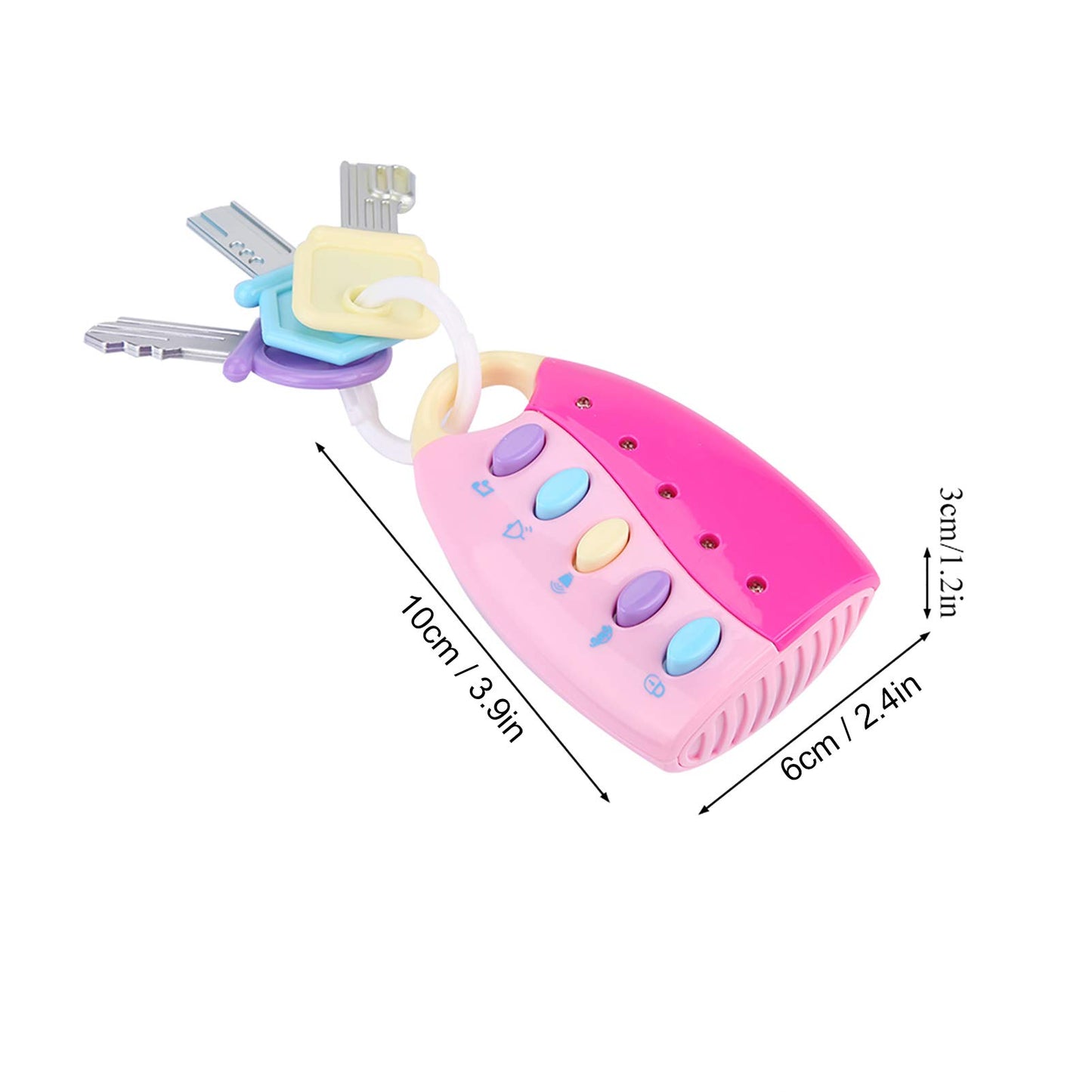 Vbestlife Funky Toy Keys For Toddlers And Babies, Baby Toy Smart Key Remote Car Control Musical Pretend Play For Kids Education Toys()