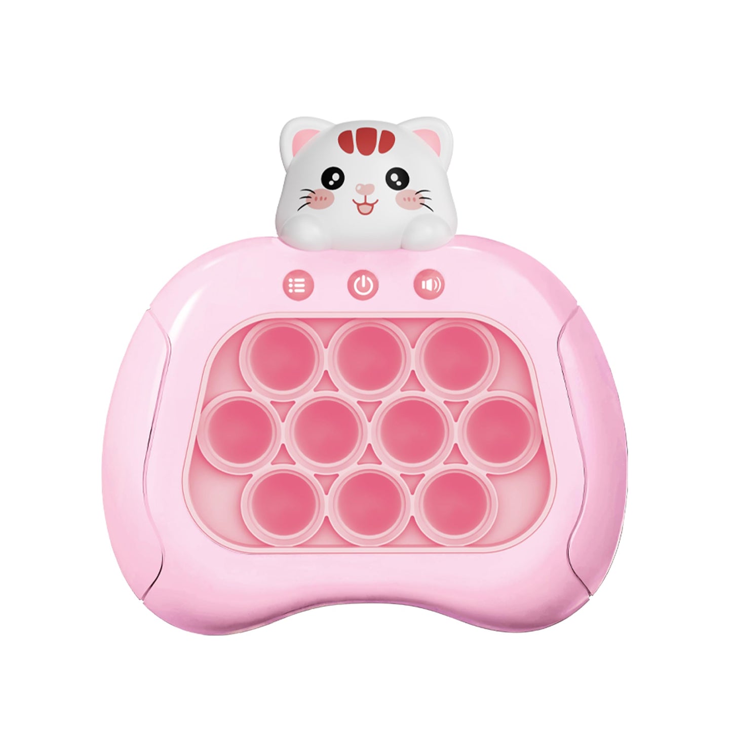 Cat Pop Push Game Toy Valentines For Kids,Quick Fast Push Pop Puzzle Handheld Game Light Up Fidget Toy 8-12,Pop Bubble Sensory T