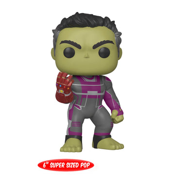 Funko Pop! Marvel: Avengers Endgame - 6' Hulk With Gauntlet, Multicolor, Standard
