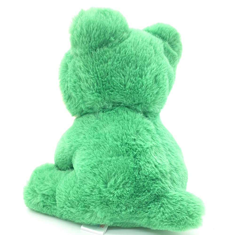 Pug Stuffed Animal Dressed Up As A Frog, Plush Dog Soft Toy Wearing Costume Cloth, Cute Fluffy Froggy Plushie Puppy, For Kids, Thanksgiving, Nursery Decoration, Party Suppliers