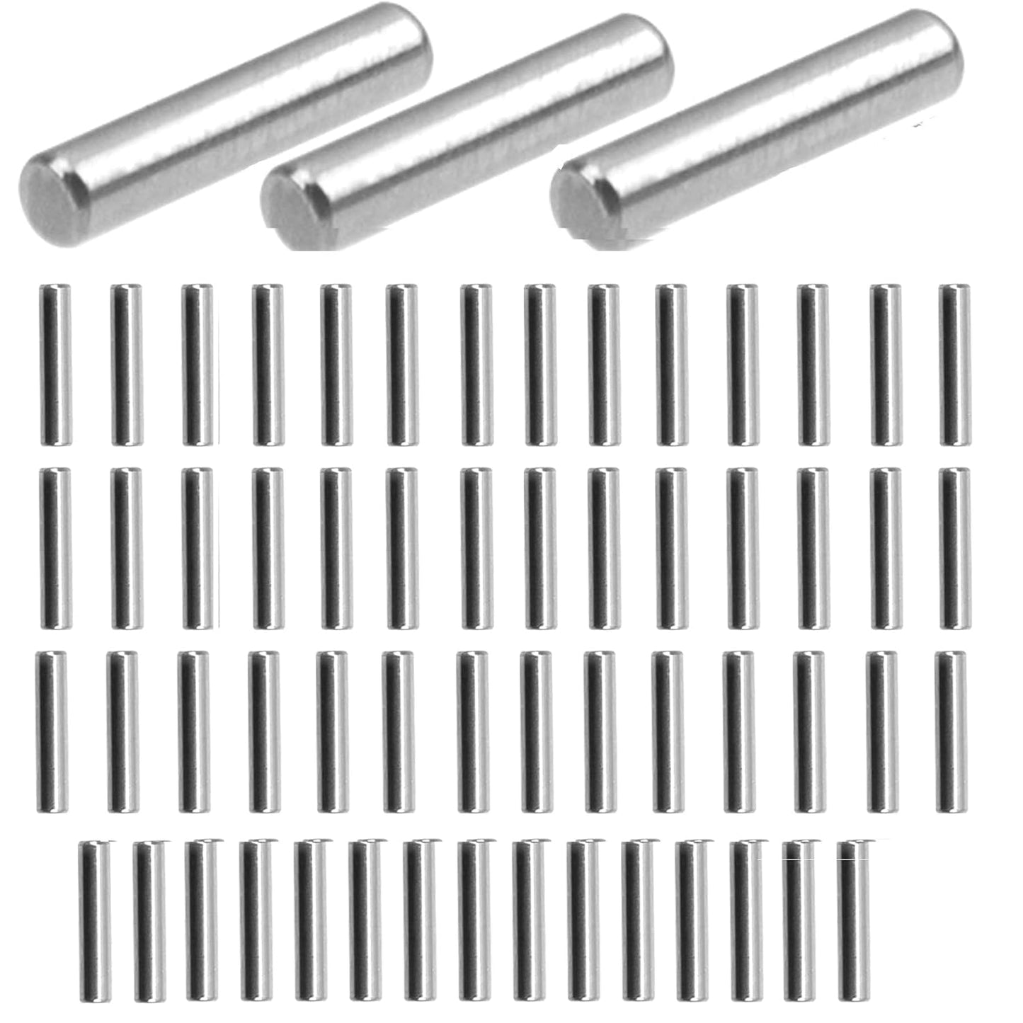 ZDingTech 60PCS 1.5x10mm Dowel Pin,Wltoys 144001 Hinge pin Spare Parts,Wltoys 124017 Hex Wheel Hub Nut Pins RC Car for WLtoys 12