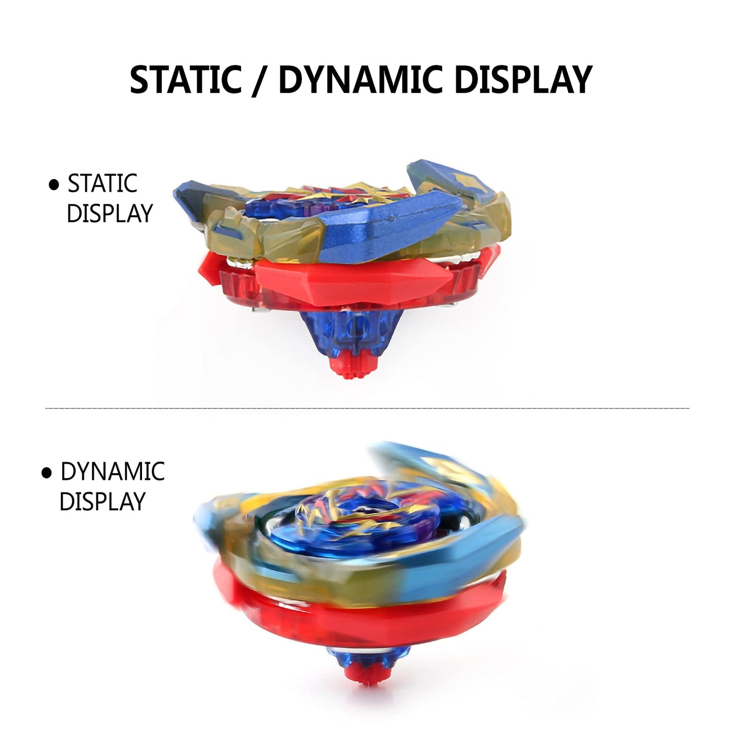 Hozuumo Bey Battling Top Burst Gyro Toy Set, With Gyro Launchers And Handle Combat Battling Game, Gift For Kids Children, B-187+