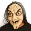 Halloween Novelty Scary Latex Witch Mask Novelty Dressing Up For Halloween Party Realistic Old Man Face