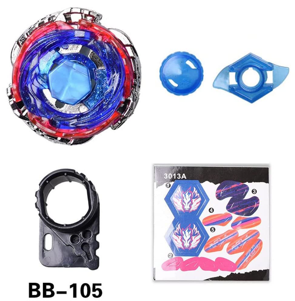 Anliv Art Gyros 6 Pack Bey Burst Battling Tops Metal Fusion Starter Set With Stickers Two Launchers