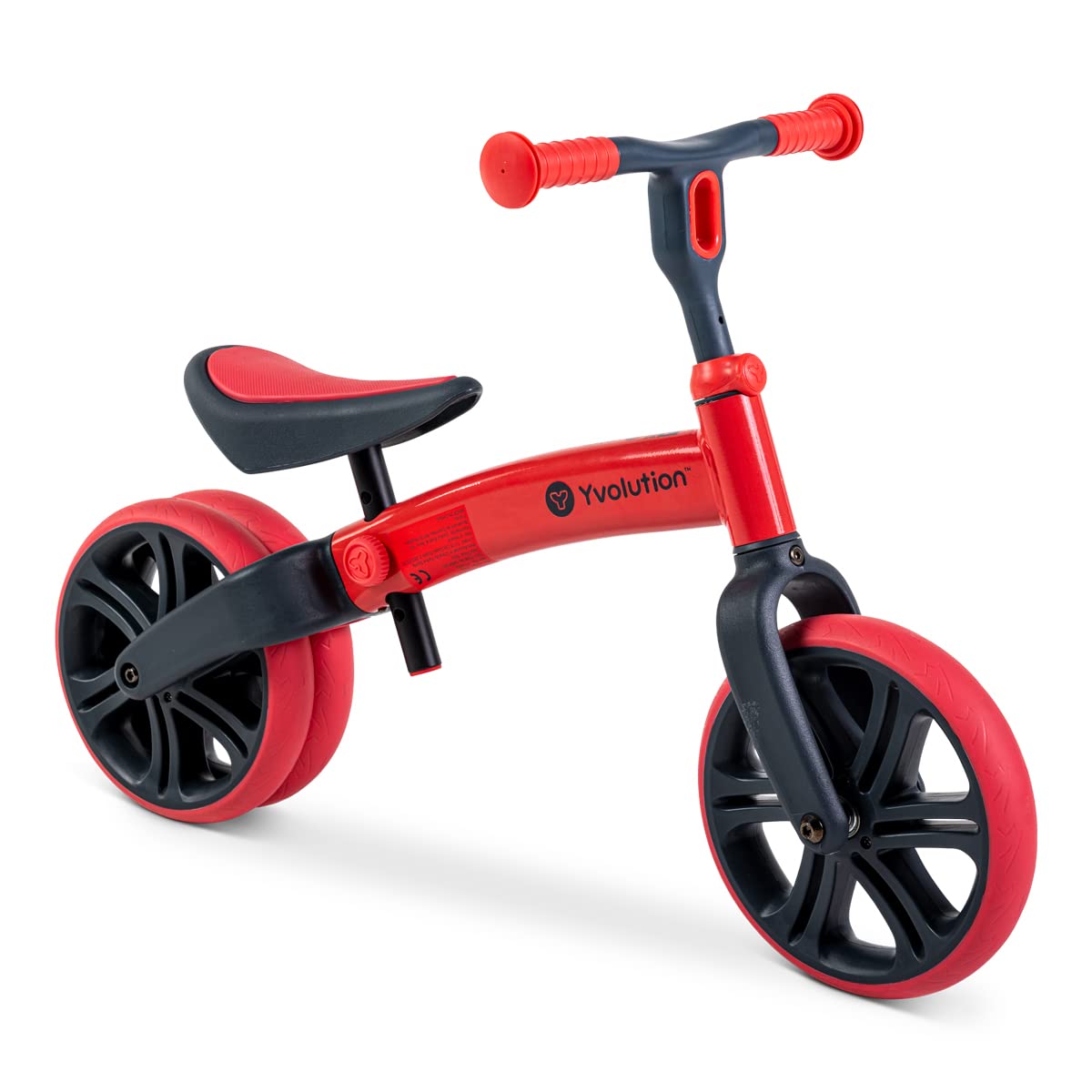Yvolution Y Velo Junior Toddler Balance Bike | 9 Inch Wheel No-Pedal Training Bike for Kids Age 18 Months to 4 Years(Red)