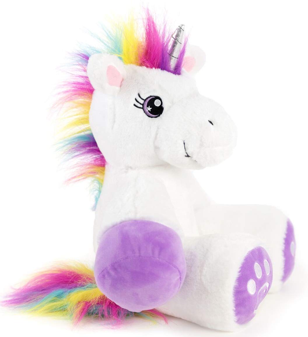 PLUSHIBLE Unicorn Stuffed Animal - Giant 34" Plush Toy, Rainbow Hair, Fluffy, Purple - Perfect Valentine's Gift for Kids