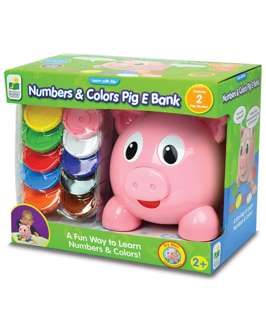 The Learning Journey Learn With Me - Numbers & Colors Pig E Bank - Color And Number Stem - Teaching Toddler Toys & Gifts For Boys & Girls Ages 2 Years And Up, Model Number: 208441