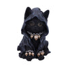 Nemesis Now Grim Reaper Cat Figurine, Hand-Painted Black Kitten With Olive Eyes And Skull Charms, Gothic Collectible Decor, 16Cm