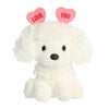 Aurora Heartwarming Love On The Mind Love You Poodle Stuffed Animal - Valentine'S Joy - Loveable Companions - White 6 Inches