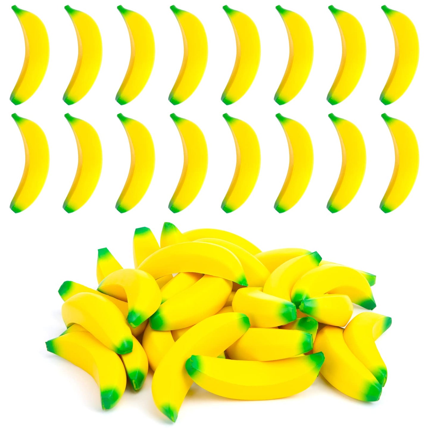 Lovestown 15Pcs Banana Stress Toys, Banana Fidget Toys Mini Squeeze Toys For Kids Party Favors