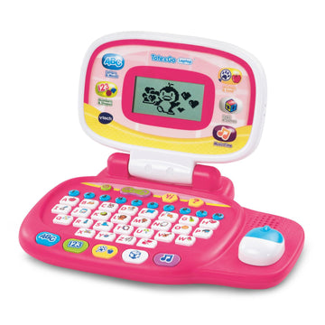 VTech Tote and Go Laptop - Pink, Standard Packaging, Plastic, Model 80-155450