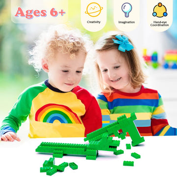 Unirolic Classic Building Bricks, 200 Piece 2X4 Building Blocks Stem Creative Building Toys, 100% Compatible With All Major Brands, Moc Building Bricks Diy Play Set For Kids Age 6+ (Green)