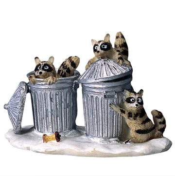 Lemax Village Collection Racoon Trash Bandits #42878