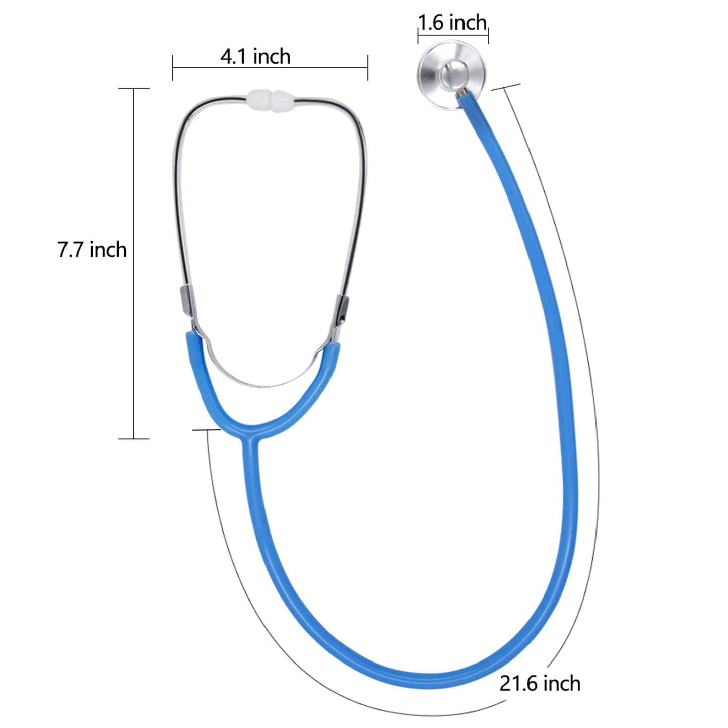 Zcaukya Kids Stethoscope, 2 Pack Real Working Nursing Stethoscope for Kids Role Play, Doctor Game, Blue and Pink
