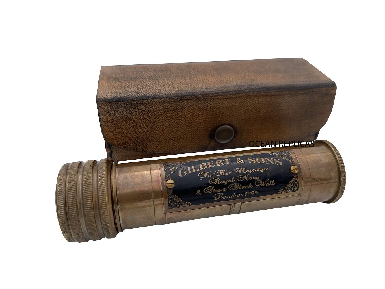 Ocean Replicas Best Handmade Brass Working Kaleidoscope With Leather Case Gift For Your Love Ones.